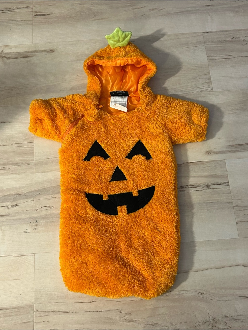 Underwraps Jack O Lantern Pumpkin Halloween Costume Plush Hooded Baby 12-18 mos